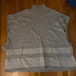 Grey poncho size small